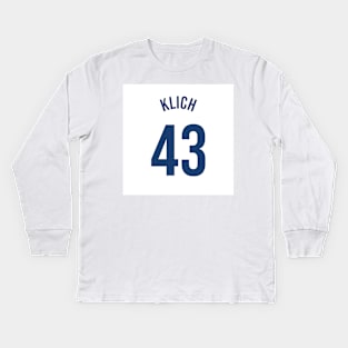 Klich 43 Home Kit - 22/23 Season Kids Long Sleeve T-Shirt